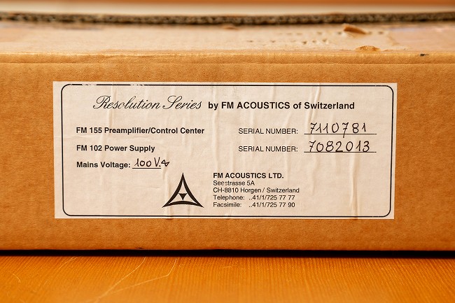 FM Acoustics FM 155 プリアンプ  元箱・付属品完備