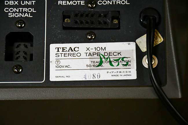 TEAC オープンリールデッキ X-10M 中古品｜福井県アトリエオーラ