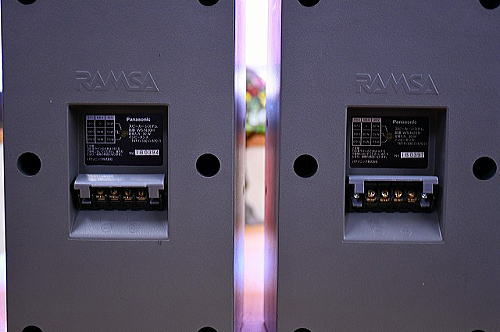 ラムサ　スピーカー　WS-N20H　中古品　背面部分