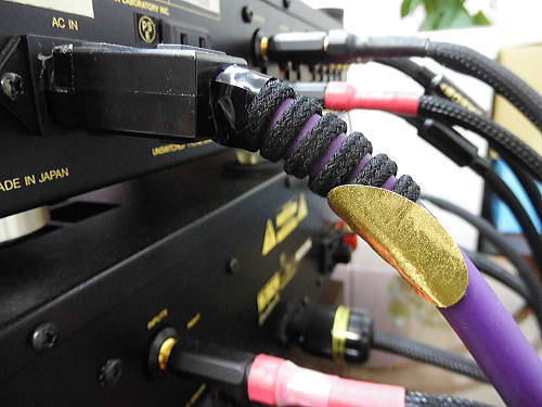 オーディオ音質改善　ジェネシスサウンド　螺旋ワイヤーアタッチメントB-4　使用方法写真1